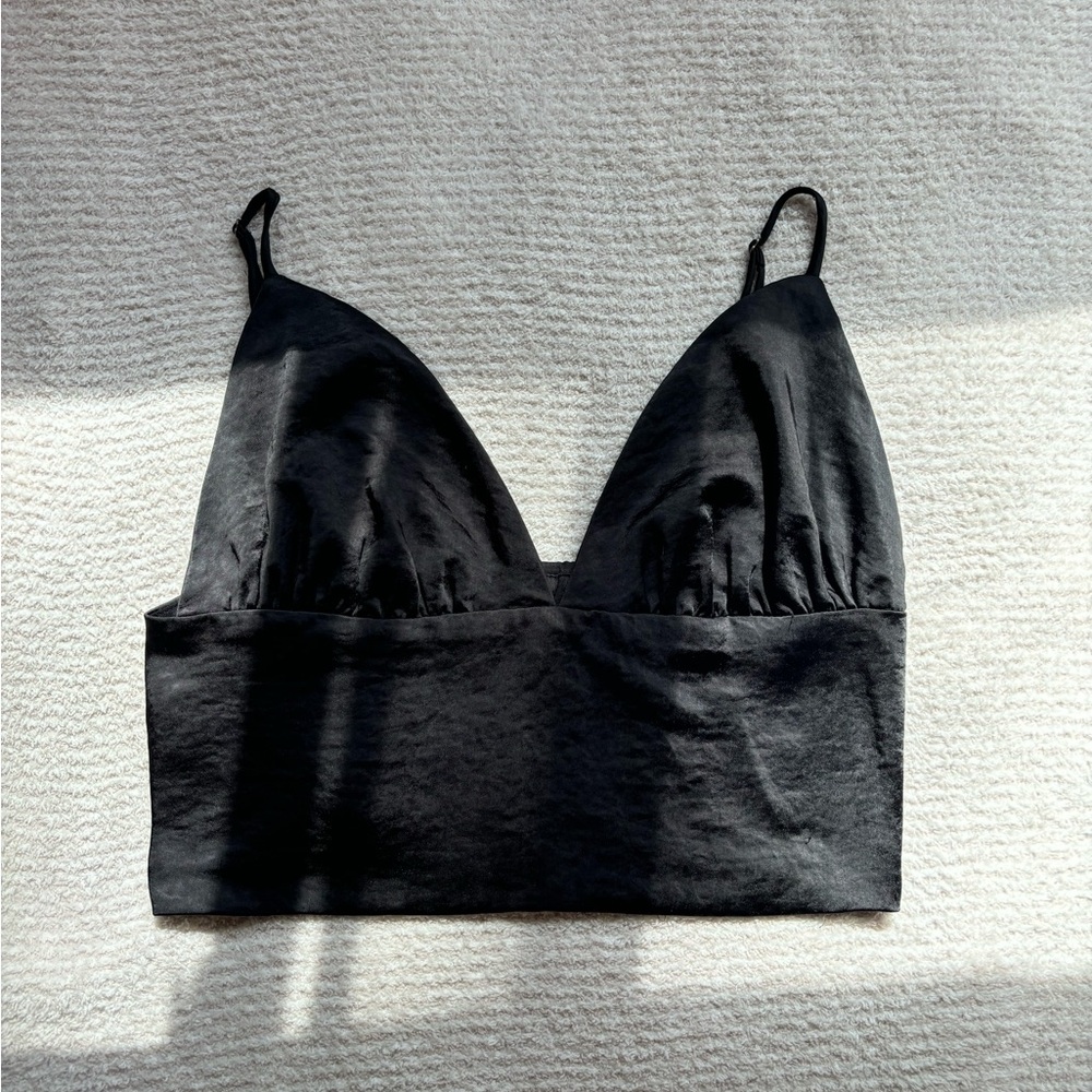 Nordstrom black crop top